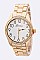 Chic Simple Crystal Bezel Bracelet Watch LA-1161