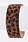 LEOPARD PRINT CALF LEATHER MAGNETIC BRACELET