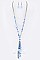 LACE FLOWER & BEADS NECKLACE SET