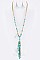 LACE FLOWER & BEADS NECKLACE SET