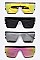 PACK OF 12 MIRROR TINT SHIELD INSPIRED SUNGLASSES