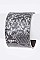 ADJUSTABLE SNAKE PRINT CUFF