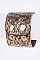 ADJUSTABLE SNAKE PRINT CUFF