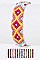 Pack of 12 Weaved Pattern String Bracelet Set
