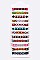 Pack of 12 Weaved Pattern String Bracelet Set