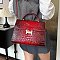 Quality " H " Metal Accent Crocodile Satchel