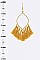 LEAF TASSEL EARRINGS
