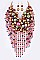 Mix Pearl Layer Head Turner Statement Necklace Set
