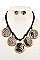 SNAKE PATTERN BIB NECKLACE SET