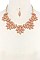 CHIC POINTED OVAL BEADED STATEMENT NECKLACE JY-DN2699