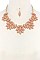 CHIC POINTED OVAL BEADED STATEMENT NECKLACE JY-DN2699