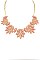 CHIC POINTED OVAL BEADED STATEMENT NECKLACE JY-DN2699