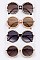 Pack of 12 Pieces Oversize Round Framed Sunglasses LA113-POP8117