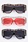 Pack of 12 Pieces Crystal Accent Iconic Designed Sunglasses LA113-POP8168