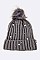 Pack of 12Pcs Assorted Pearls & Beads Fur Pom Knit Beanie