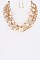 LAYERED MIX BEADS STATEMENT NECKLACE SET