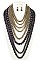 MULTI ROW CHUNKY BEAD NECKLACE SET