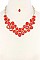 POSH TEARDROP GEMS STATEMENT NECKLACE JY-DN2694