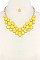 POSH TEARDROP GEMS STATEMENT NECKLACE JY-DN2694