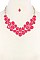 POSH TEARDROP GEMS STATEMENT NECKLACE JY-DN2694