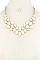 POSH TEARDROP GEMS STATEMENT NECKLACE JY-DN2694