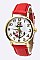 Fashionable Rose Anchor Crystal Watch LA-8229