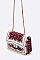 Lovely Tweed Fuzzy Small Swing Bag