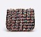 Trendy Tweed Fuzzy Iconic Swing Bag