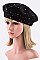 Fashion Wool Beret With Crystal Studs Accent LA-7059