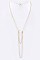Chic Precious Cultured Pearl Layer Chain Necklace Set LA-NS4058