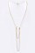 Chic Precious Cultured Pearl Layer Chain Necklace Set LA-NS4058