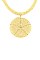 STYLISH BEADED CIRCLE PENDANT FASHION NECKLACE JY-QNE-10608