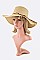 Braided Suede Band Straw Hat LASHT3131DD