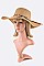 Braided Suede Band Straw Hat LASHT3131DD