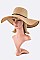 Braided Band Wide Brim Sun Hat LASHT3135DD