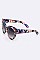 Pack of 12 Pieces Floral Pattern Cat Eye Sunglasses