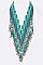 Large Bib Style Layers Beads Tribal Statement NECKLACE LA-AN11168B