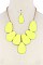POSH CHUNKY OVAL STATEMENT NECKLACE SET LA-MNE6432