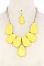 POSH CHUNKY OVAL STATEMENT NECKLACE SET LA-MNE6432