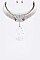 Large Crystal Teardrop Necklace Set LAKS7113