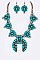 Fab Squash Blossom Western Necklace Set LAAS5834