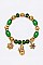 Pack of 12 Decorative Christmas Charm Bracelet Set