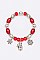 Pack of 12 Decorative Christmas Charm Bracelet Set
