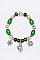 Pack of 12 Decorative Christmas Charm Bracelet Set