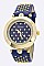 Fashionable Paved Crystals Fashion Watch LA-2491