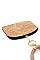 KEY RING FAUX OSTRICH PRINT POUCH