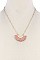 STYLISH FAN TASSELED PENDANT NECKLACE JY-A8N2143