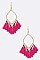 LEAF TASSEL EARRINGS