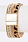 PONY LEATHER LEOPARD PRINT MAGNETIC BRACELET