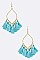 LEAF TASSEL EARRINGS